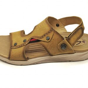 Clarks Mens Back Belt Sandals – Brown