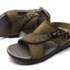 Clarks Mens Back Belt Sandals – Coffee
