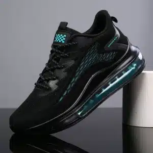 FASHION Mens Black Mesh Sports Sneakers