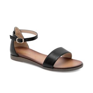 ORA Women's Classic Ankle Strap Flat Sandals