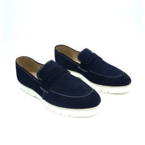 Casual Navy Blue Penny Loafers