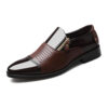 Premium Quality Mens Party Shoes Black-Brown