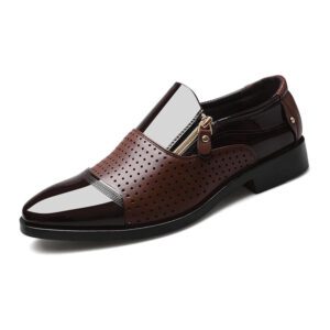 Premium Quality Mens Party Shoes Black-Brown