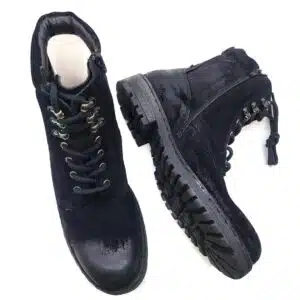 Shoe Mafia Mens Black Distressed Boots