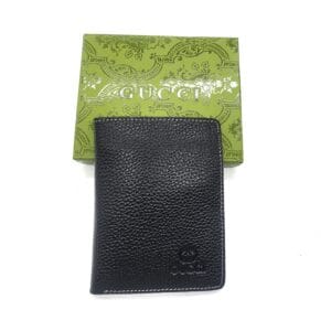 Gucci premium leather short Wallet - black
