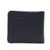ESTIPOSS Men’s Bifold Wallet – Brown Pebbled Leather with Metallic Emblem