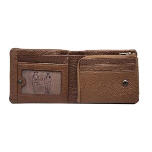 ESTIPOSS Men’s Premium Leather Bifold Wallet – Brown
