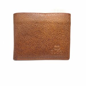 Gucci Mens Premium Leather Short Wallet – Brown