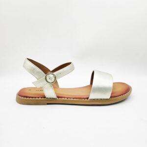 S.Oliver Women’s Silver Ankle Strap Sandals – Comfortable & Stylish
