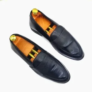Versace Mens Perforated Penny Tassel Loafer