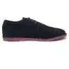 EL GANSO Premium Suede Formal Derby Shoes for Men - Black
