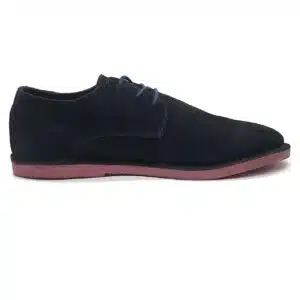 EL GANSO Premium Suede Formal Derby Shoes for Men - Black