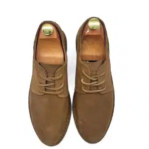 EL GANSO Premium Suede Formal Derby Shoes for Men – Tan